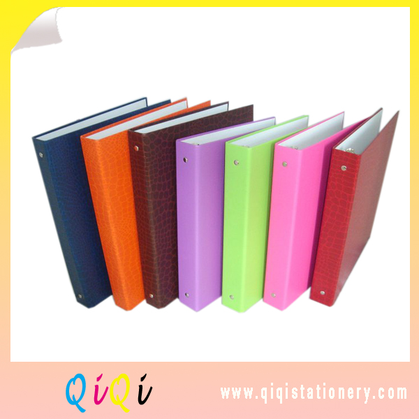 colored paper cardboard ring binder