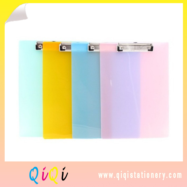 Candy color transparent  PP A4 Clipboard