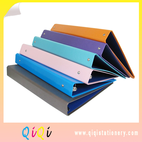 Letter size cardboard 3 ring binder with pp cover