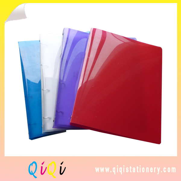 A4 poly transparent 4 O ring binder
