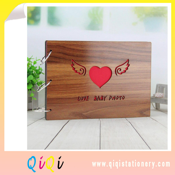 ring binder wood cover DIY wedding photo albums