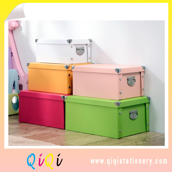 Cardboard file storage box paper carton foldable home use office use file box