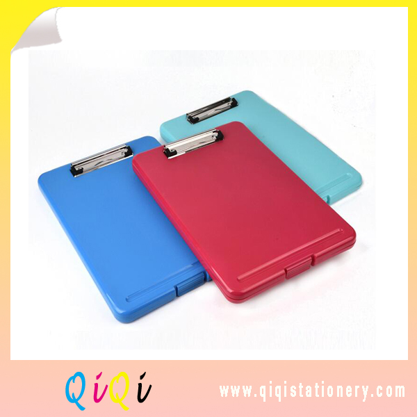 China supply folding plastic flat clip storage clipboard
