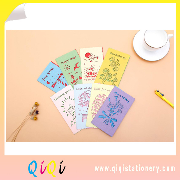 wholesale hollow birthday card gift  card  new year  greeting card