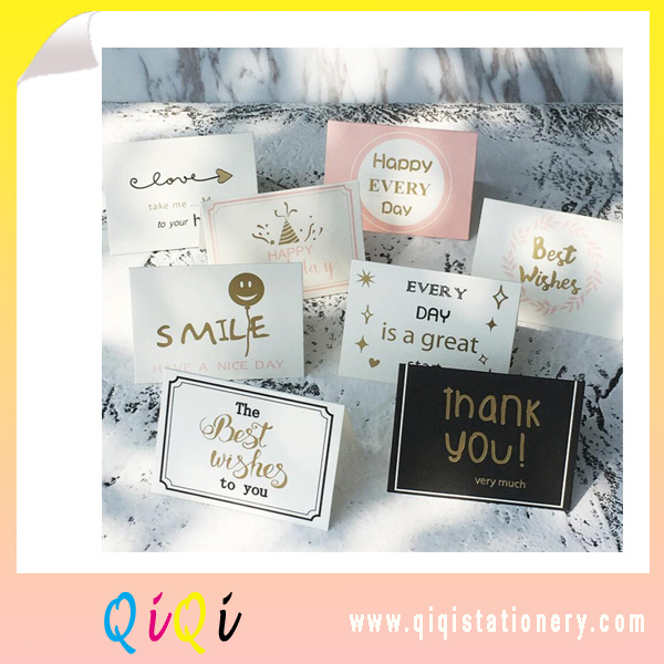 Hot stamping birthday card greeting card thanksgiving day card