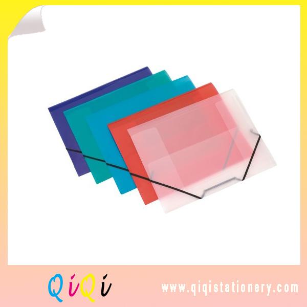 poly plastic file folder with elastic closure