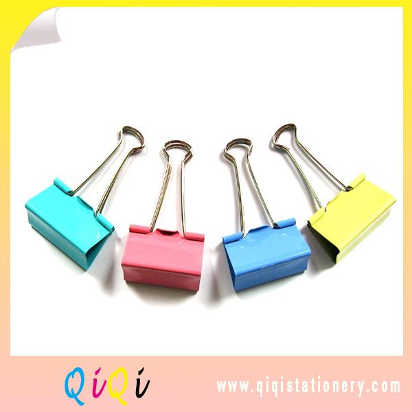 Metal color binder clip19mm 25 mm paper binder clip 