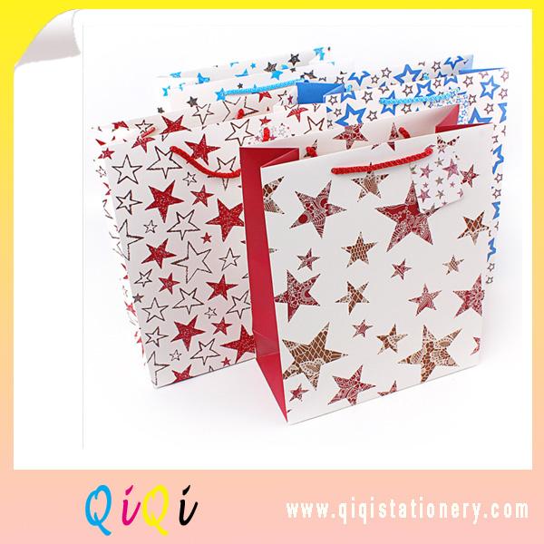 Star series wholesale printing paper gift bag 